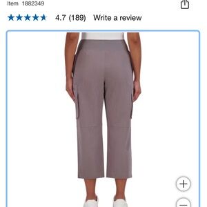 Sage Women's gray Cropped Cargo Pants NWOT